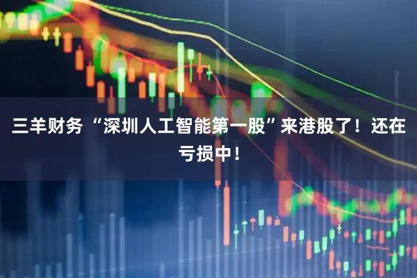三羊财务 “深圳人工智能第一股”来港股了！还在亏损中！